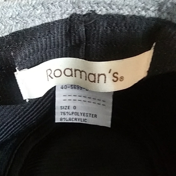 🚨Final Sale Firm Offer No Further Price Drops🚨 Roaman’s Grey Pinstriped Fedora - Picture 7 of 7